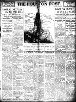 The Houston Post. (Houston, Tex.), Vol. 24, Ed. 1 Tuesday, March 30, 1909