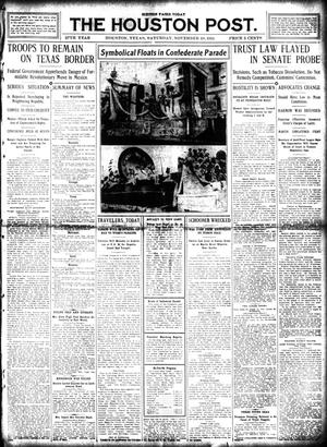 Primary view of object titled 'The Houston Post. (Houston, Tex.), Vol. 27, Ed. 1 Saturday, November 18, 1911'.