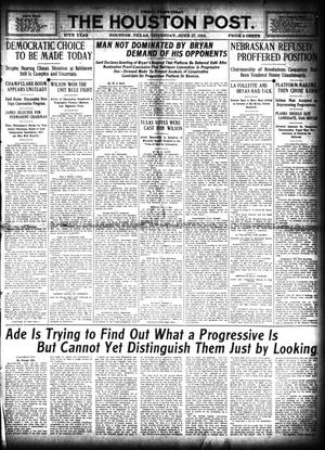 The Houston Post. (Houston, Tex.), Vol. 27, Ed. 1 Thursday, June 27, 1912