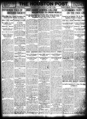 The Houston Post. (Houston, Tex.), Vol. 27, Ed. 1 Monday, April 17, 1911