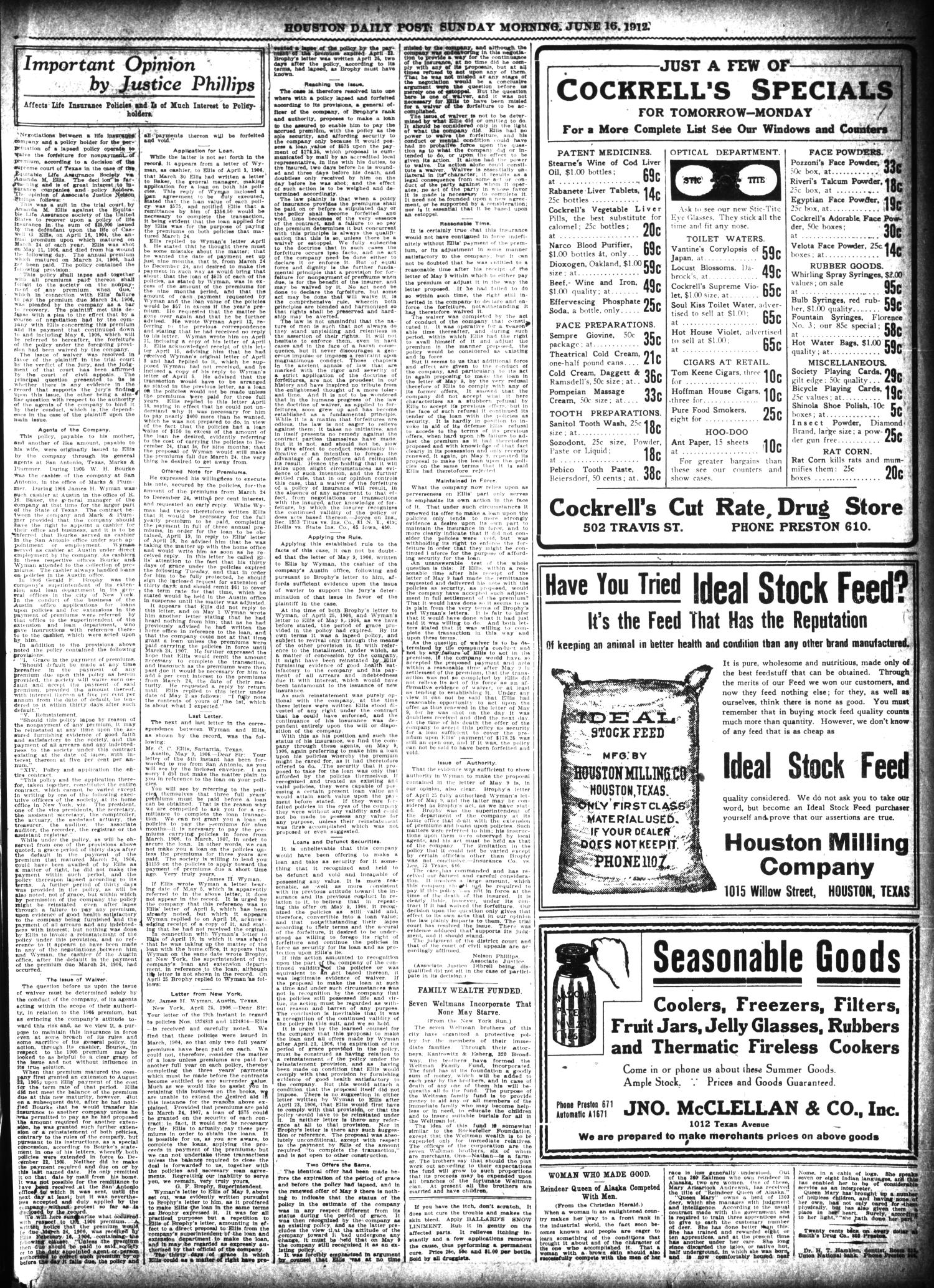 The Houston Post. (Houston, Tex.), Vol. 27, Ed. 1 Sunday, June 16, 1912
                                                
                                                    [Sequence #]: 27 of 62
                                                