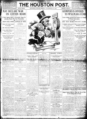 The Houston Post. (Houston, Tex.), Vol. 27, Ed. 1 Friday, November 17, 1911