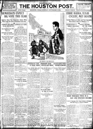 The Houston Post. (Houston, Tex.), Vol. 27, Ed. 1 Monday, September 9, 1912