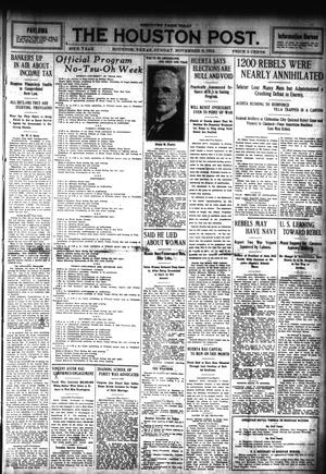 The Houston Post. (Houston, Tex.), Vol. 28, Ed. 1 Sunday, November 9, 1913