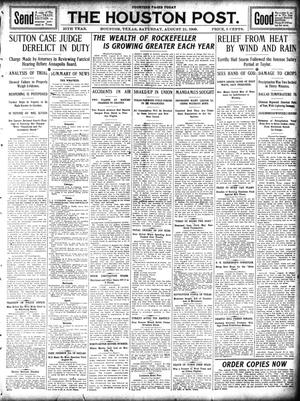 Primary view of object titled 'The Houston Post. (Houston, Tex.), Vol. 25, Ed. 1 Saturday, August 21, 1909'.