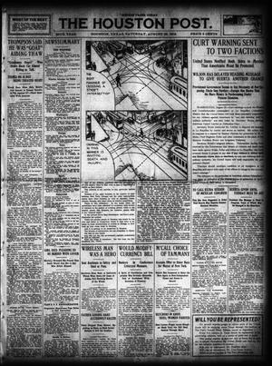 Primary view of object titled 'The Houston Post. (Houston, Tex.), Vol. 28, Ed. 1 Saturday, August 23, 1913'.