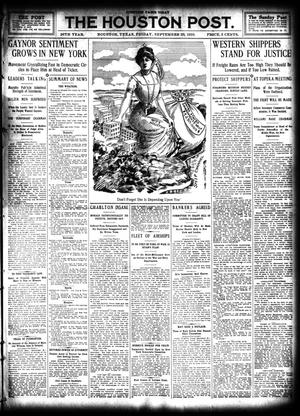 The Houston Post. (Houston, Tex.), Vol. 26, Ed. 1 Friday, September 23, 1910