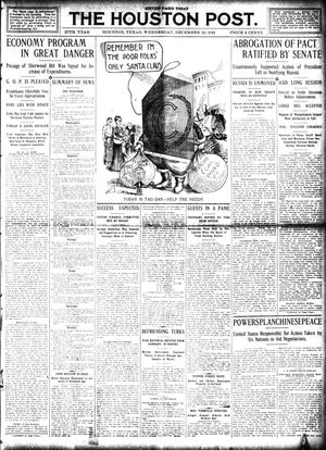 The Houston Post. (Houston, Tex.), Vol. 27, Ed. 1 Wednesday, December 20, 1911