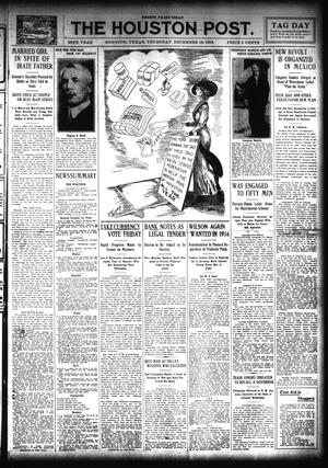 The Houston Post. (Houston, Tex.), Vol. 28, Ed. 1 Thursday, December 18, 1913