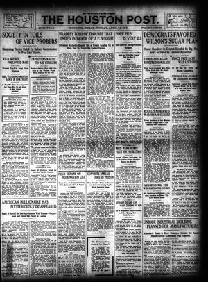 Primary view of object titled 'The Houston Post. (Houston, Tex.), Vol. 27, Ed. 1 Sunday, April 13, 1913'.