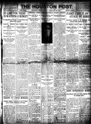 Primary view of object titled 'The Houston Post. (Houston, Tex.), Vol. 27, Ed. 1 Sunday, February 25, 1912'.
