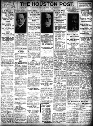 The Houston Post. (Houston, Tex.), Vol. 28, Ed. 1 Saturday, April 26, 1913