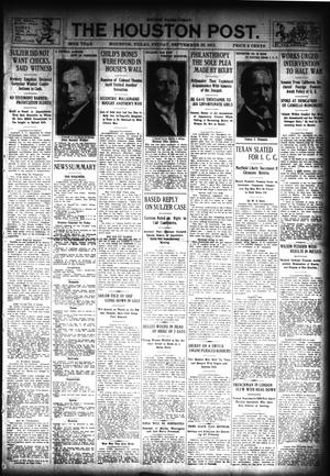 The Houston Post. (Houston, Tex.), Vol. 28, Ed. 1 Friday, September 26, 1913
