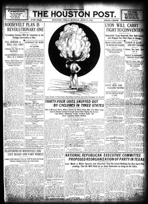 The Houston Post. (Houston, Tex.), Vol. 27, Ed. 1 Monday, June 17, 1912