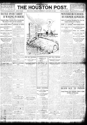 The Houston Post. (Houston, Tex.), Vol. 27, Ed. 1 Saturday, January 27, 1912