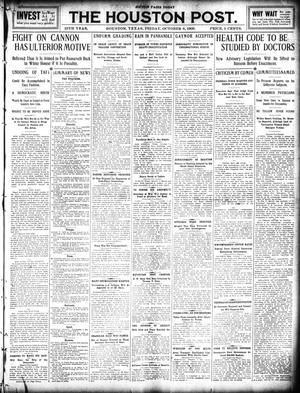 The Houston Post. (Houston, Tex.), Vol. 25, Ed. 1 Friday, October 8, 1909