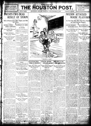 The Houston Post. (Houston, Tex.), Vol. 27, Ed. 1 Tuesday, September 3, 1912