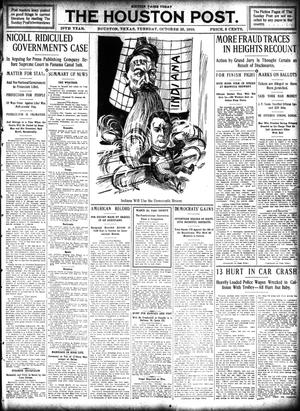 The Houston Post. (Houston, Tex.), Vol. 26, Ed. 1 Tuesday, October 25, 1910