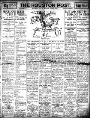 Primary view of The Houston Post. (Houston, Tex.), Vol. 25, Ed. 1 Sunday, July 25, 1909
