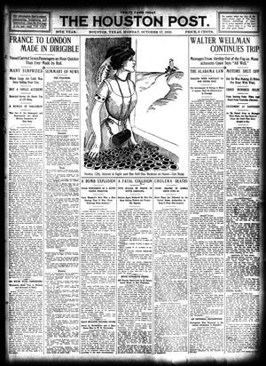 The Houston Post. (Houston, Tex.), Vol. 26, Ed. 1 Monday, October 17, 1910