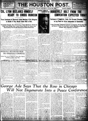 The Houston Post. (Houston, Tex.), Vol. 27, Ed. 1 Thursday, June 20, 1912