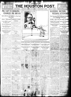 The Houston Post. (Houston, Tex.), Vol. 24, Ed. 1 Wednesday, September 16, 1908