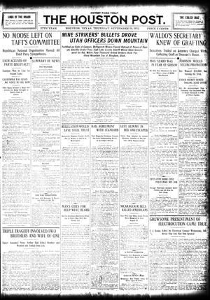 The Houston Post. (Houston, Tex.), Vol. 27, Ed. 1 Thursday, September 19, 1912