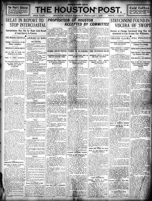 The Houston Post. (Houston, Tex.), Vol. 25, Ed. 1 Tuesday, February 1, 1910