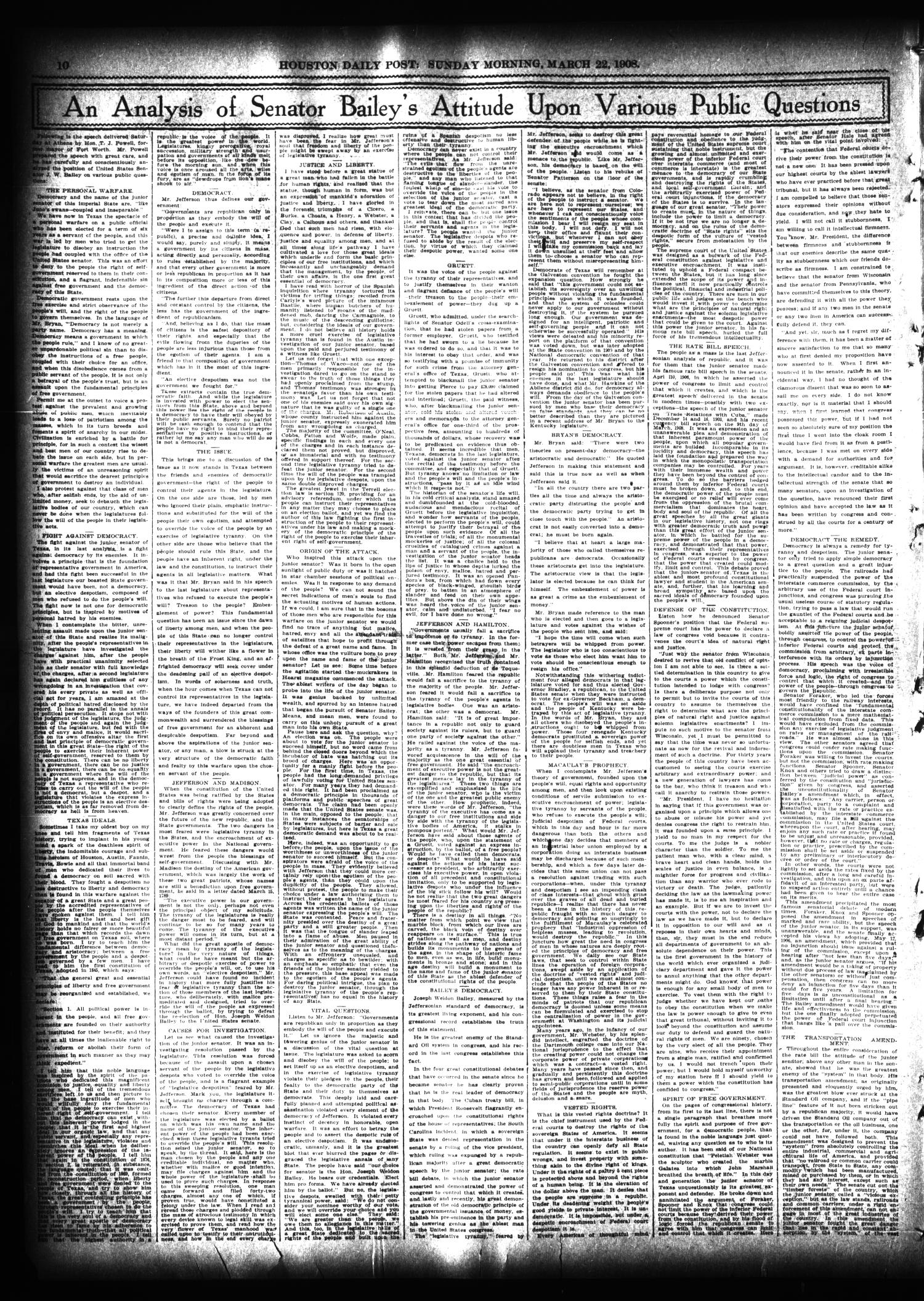 The Houston Post. (Houston, Tex.), Vol. 23, Ed. 1 Sunday, March 22, 1908
                                                
                                                    [Sequence #]: 10 of 52
                                                
