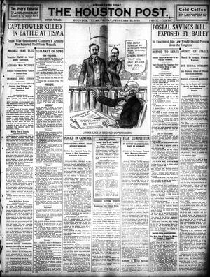 The Houston Post. (Houston, Tex.), Vol. 25, Ed. 1 Friday, February 25, 1910