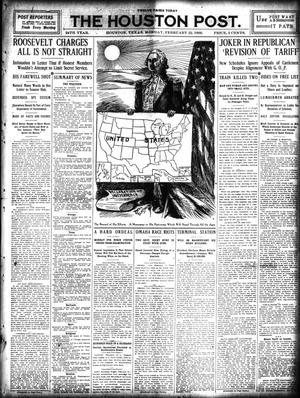 The Houston Post. (Houston, Tex.), Vol. 24, Ed. 1 Monday, February 22, 1909