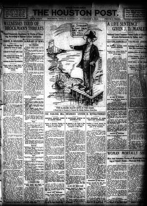 The Houston Post. (Houston, Tex.), Vol. 26, Ed. 1 Saturday, November 5, 1910