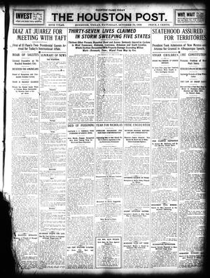 Primary view of object titled 'The Houston Post. (Houston, Tex.), Vol. 25, Ed. 1 Saturday, October 16, 1909'.