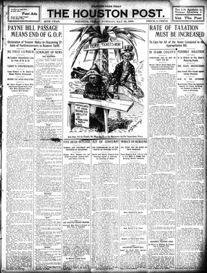 The Houston Post. (Houston, Tex.), Vol. 25, Ed. 1 Tuesday, May 25, 1909
