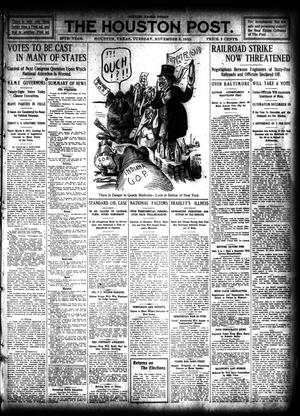 Primary view of object titled 'The Houston Post. (Houston, Tex.), Vol. 26, Ed. 1 Tuesday, November 8, 1910'.