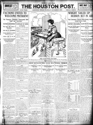 The Houston Post. (Houston, Tex.), Vol. 25, Ed. 1 Tuesday, October 5, 1909