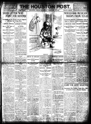 The Houston Post. (Houston, Tex.), Vol. 27, Ed. 1 Saturday, February 10, 1912