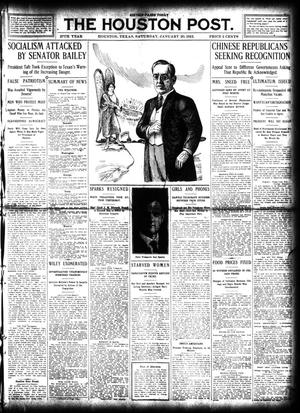 The Houston Post. (Houston, Tex.), Vol. 27, Ed. 1 Saturday, January 20, 1912