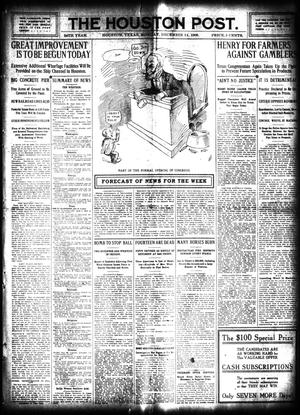 The Houston Post. (Houston, Tex.), Vol. 24, Ed. 1 Monday, December 14, 1908