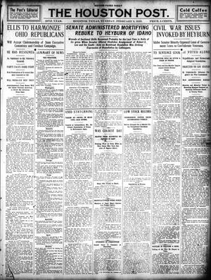The Houston Post. (Houston, Tex.), Vol. 25, Ed. 1 Tuesday, February 8, 1910
