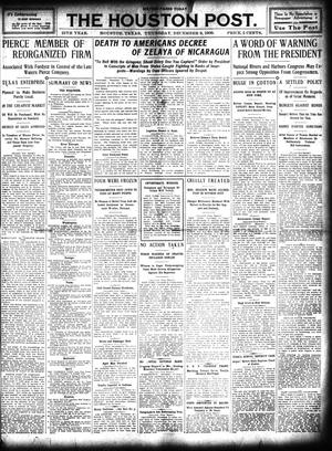Primary view of object titled 'The Houston Post. (Houston, Tex.), Vol. 25, Ed. 1 Thursday, December 9, 1909'.