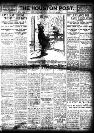 The Houston Post. (Houston, Tex.), Vol. 27, Ed. 1 Sunday, January 14, 1912