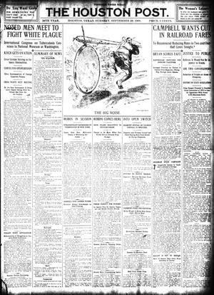 The Houston Post. (Houston, Tex.), Vol. 24, Ed. 1 Tuesday, September 29, 1908
