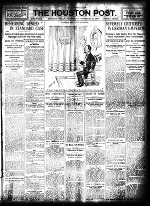 The Houston Post. (Houston, Tex.), Vol. 24, Ed. 1 Wednesday, November 11, 1908