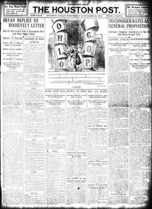 The Houston Post. (Houston, Tex.), Vol. 24, Ed. 1 Wednesday, September 30, 1908