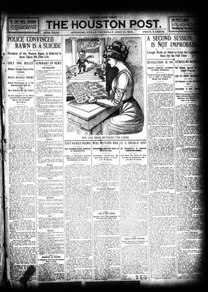 The Houston Post. (Houston, Tex.), Vol. 26, Ed. 1 Thursday, July 21, 1910