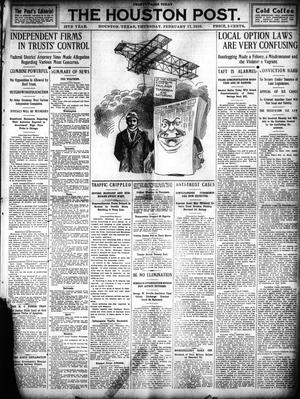 The Houston Post. (Houston, Tex.), Vol. 25, Ed. 1 Thursday, February 17, 1910