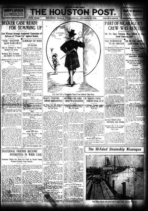The Houston Post. (Houston, Tex.), Vol. 27, Ed. 1 Wednesday, October 23, 1912