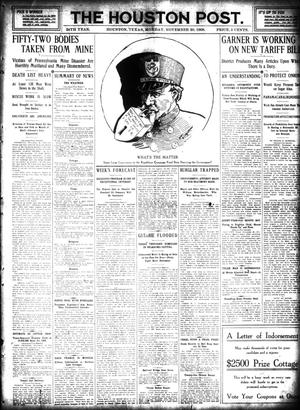 The Houston Post. (Houston, Tex.), Vol. 24, Ed. 1 Monday, November 30, 1908