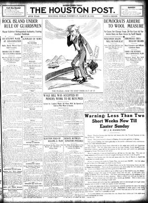 The Houston Post. (Houston, Tex.), Vol. 27, Ed. 1 Thursday, March 28, 1912